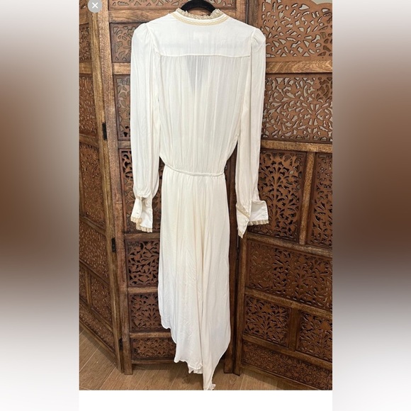 NWT Divine Heritage (revolve) silk ruffled dress - Picture 7 of 8